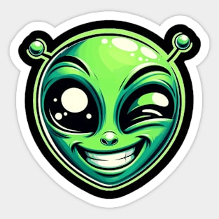 Faccia Alieno | Alien Face | Sticker